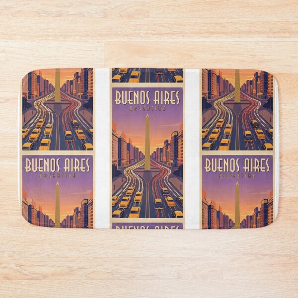 Item preview, Obelisco Buenos Aires - Avenida 9 de Julio Sunset Travel Poster designed and sold by Digital Dreams Arts.