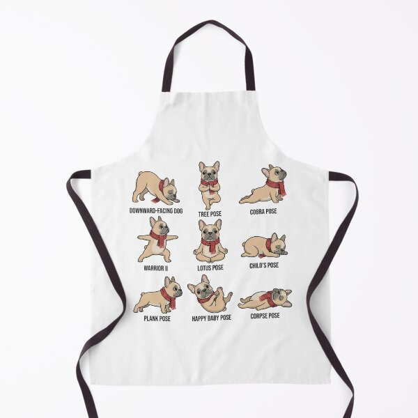 Item preview, French Bulldog Yoga Poses Cute Cartoon Mascot for Yoga Lover designed and sold by chattsuede.