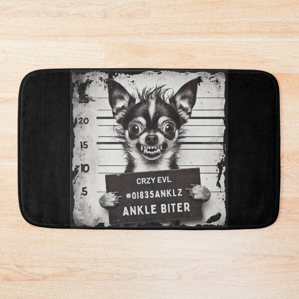 Item preview, Ankle Biter Chihuahua Mugshot – Funny Dog Meme Design designed and sold by Kmcantley.