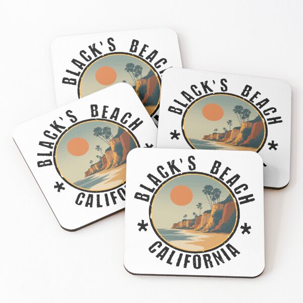 Item preview, Black's Beach - California (with Black Lettering) designed and sold by VelvetRoom.