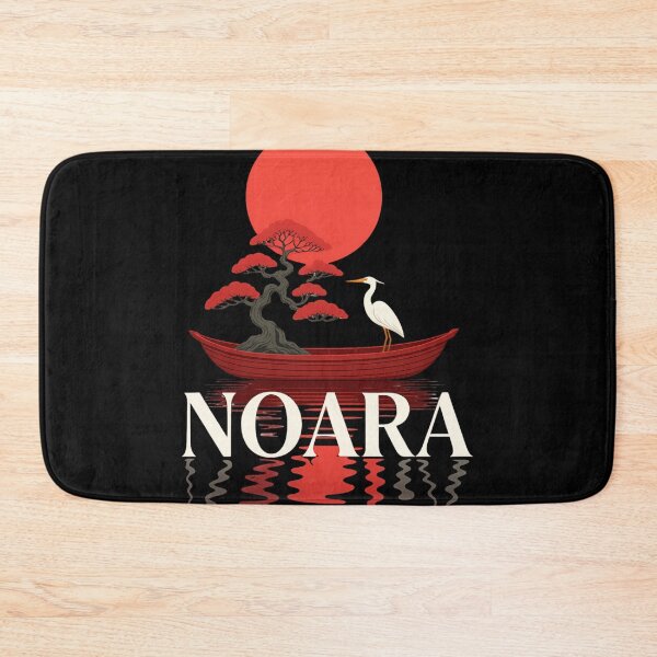 Item preview, NOARA Japanese Bonsai Tree Red Sun and Heron Boat Graphic designed and sold by LegendsOfLife37.