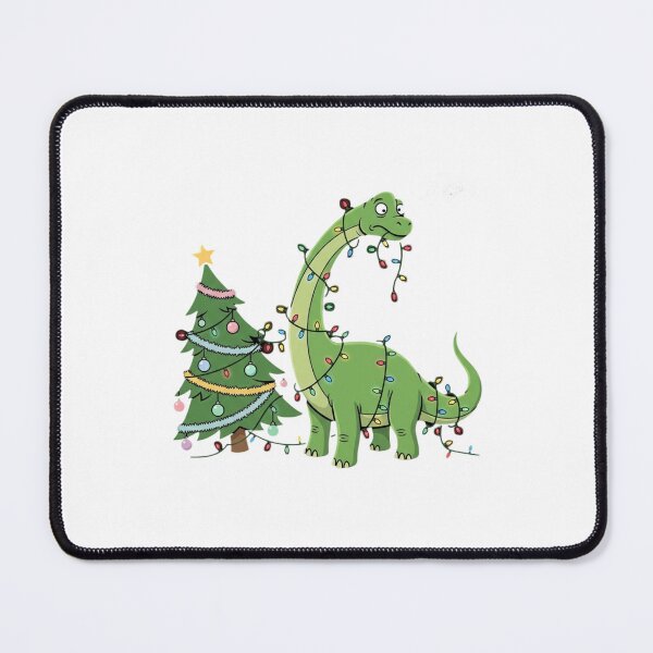 Item preview, Funny Dinosaur Christmas Lights Whimsical Cartoon Graphic for Holiday Fun designed and sold by chattsuede.