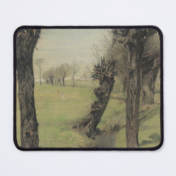 Item preview, Impressionism — Emilie Mediz-Pelikan - Willow Trees at a Brook | Dead Artists Collective designed and sold by Dead Artists Collective.
