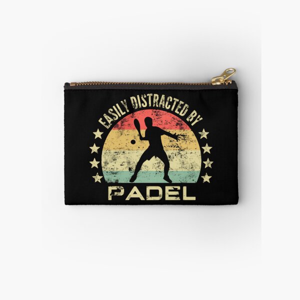 Item preview, Easily Distracted by Padel Vintage Retro Sunset Court Vibes Energy designed and sold by HumansStuck12.