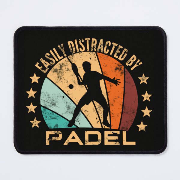 Item preview, Easily Distracted by Padel Vintage Retro Sunset Game Life Passion designed and sold by HumansStuck12.