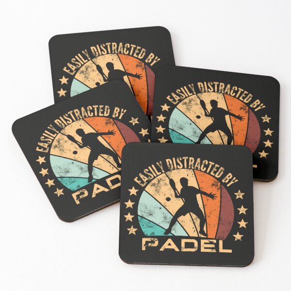 Item preview, Easily Distracted by Padel Vintage Retro Sunset Game Life Passion designed and sold by HumansStuck12.