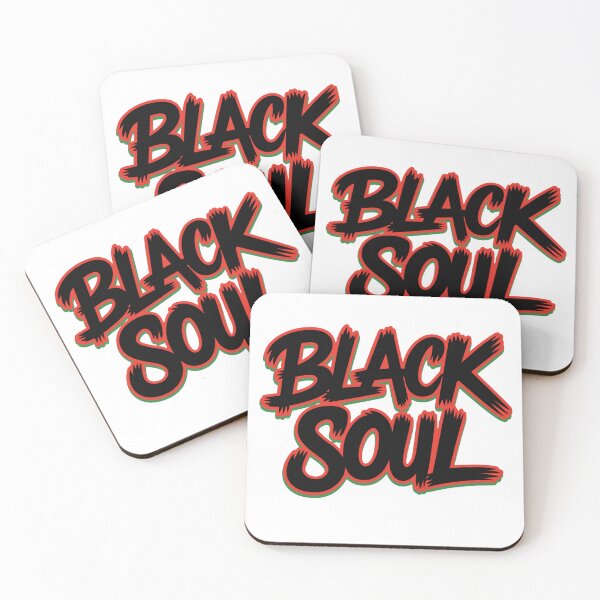 Item preview, BLACK SOUL Grunge Typography Red Green Outline Graphic designed and sold by LegendsOfLife37.