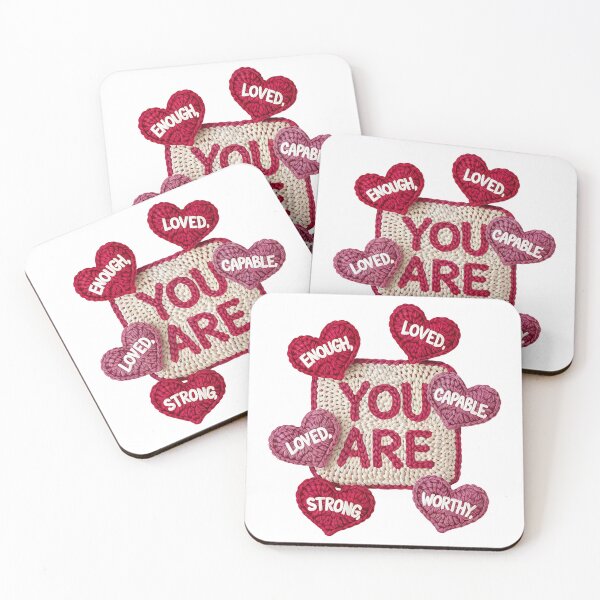 Item preview, You are: Loved/Enough/Capable/Worthy/Strong!  designed and sold by blackdogbuckeye.