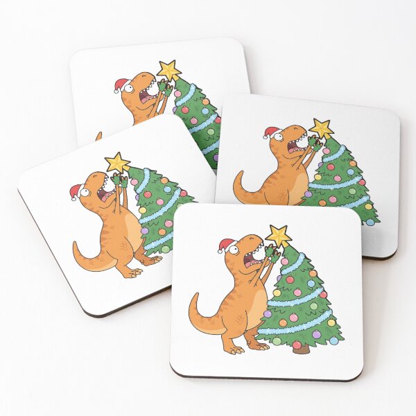Item preview, Funny T-Rex Christmas Cartoon Illustration for Dinosaur Lover designed and sold by chattsuede.