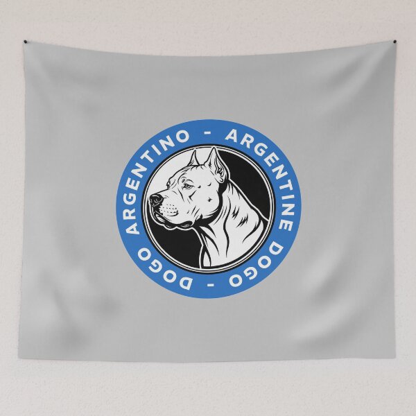 Item preview, Dogo Argentino Dog Breed Circle Logo designed and sold by KiwiRider.