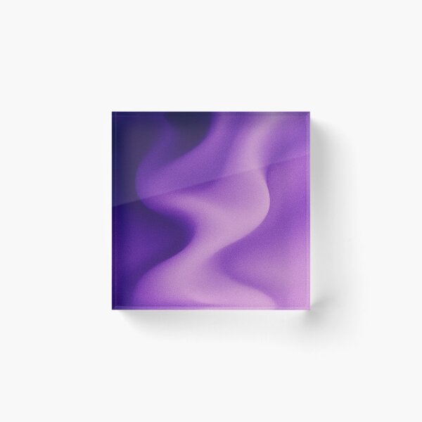 Item preview, Amethyst Purple Gradient Waves – Modern Abstract Fluid Art Print designed and sold by Finbadd.