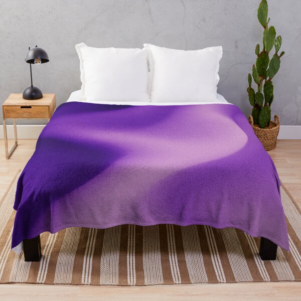 Item preview, Amethyst Purple Gradient Waves – Modern Abstract Fluid Art Print designed and sold by Finbadd.