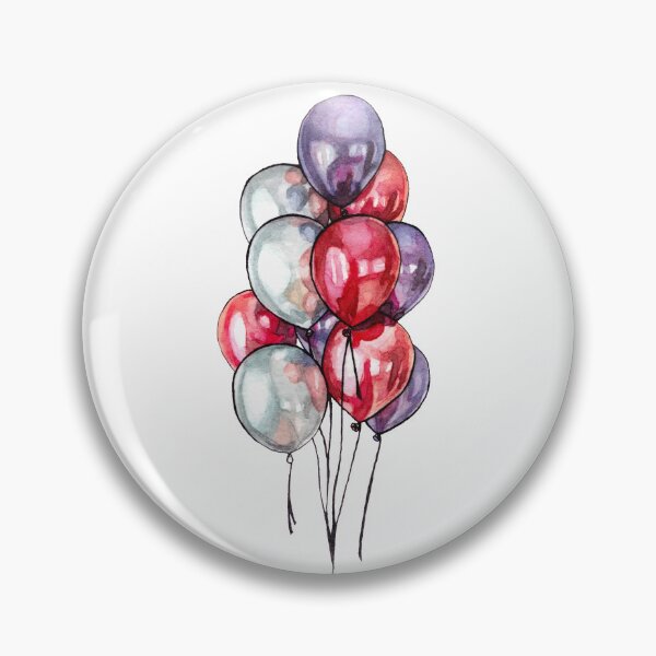Artikelvorschau, Aquarellballons entworfen und verkauft von AquarellChill.