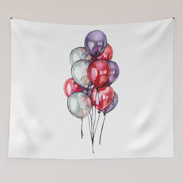Item preview, Watercolor Balloons designed and sold by AquarellChill.