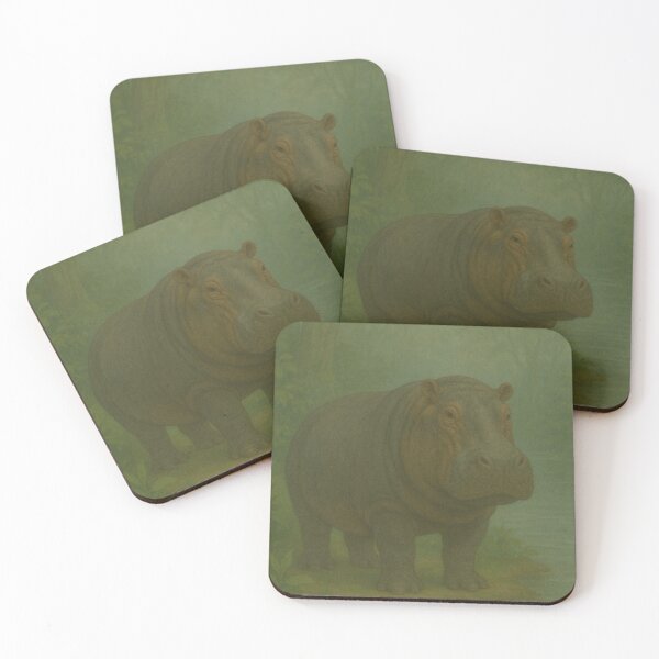 Item preview, Hippopotamus River Guardian – GeoWild Nature Protector Art designed and sold by GeoWild Designs.
