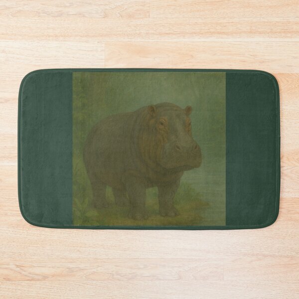 Item preview, Hippopotamus River Guardian – GeoWild Nature Protector Art designed and sold by GeoWild Designs.