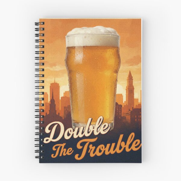 Item preview, Double The Trouble Vintage Style Double IPA Beer Poster Bar Art designed and sold by Cozy-Old-Pub.