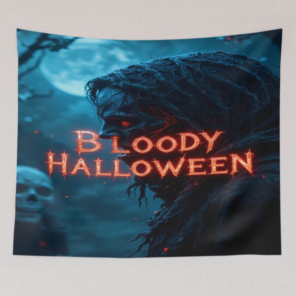 Item preview, Bloody Halloween - Forest monster is looking for you,... designed and sold by Hot4Shirt.