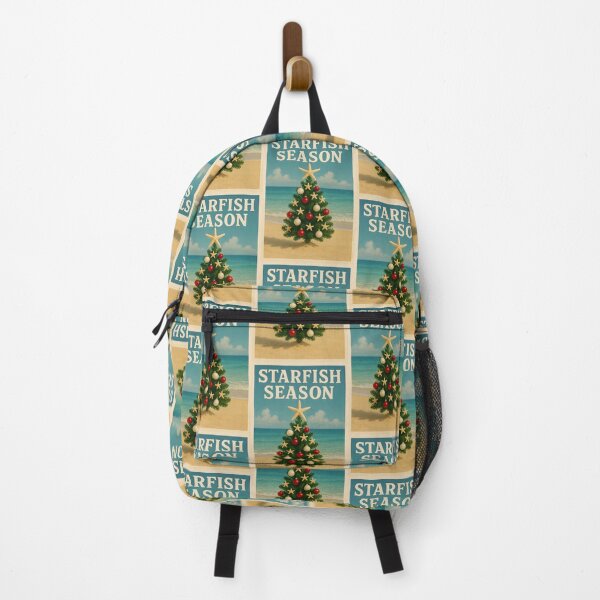 Item preview, Starfish Season – Christmas Tree Beach Poster designed and sold by Sea Gem.