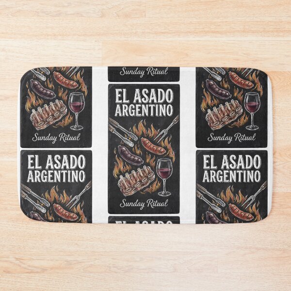 Item preview, El Asado Argentino - Sunday Ritual BBQ & Malbec Chalkboard Art designed and sold by Digital Dreams Arts.