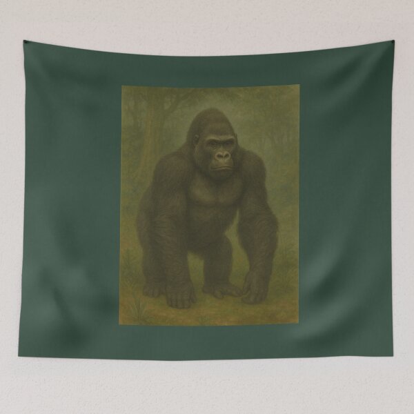 Item preview, Gorilla Forest Guardian – GeoWild Nature Protector Art designed and sold by GeoWild Designs.