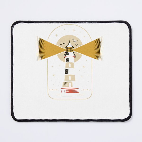 Item preview, Vintage Lighthouse Night Starry Sky Bird Coastal Graphic designed and sold by LegendsOfLife37.