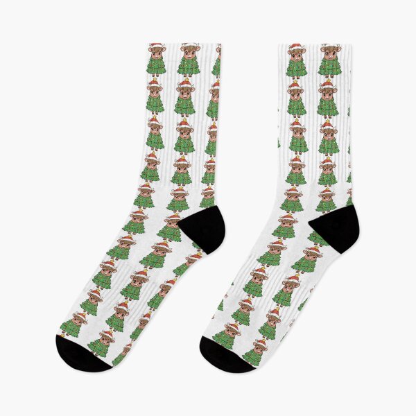 Item preview, Cute Christmas Cow Wearing Tree Costume | Funny Holiday Cartoon Design designed and sold by ZYNORAworld.