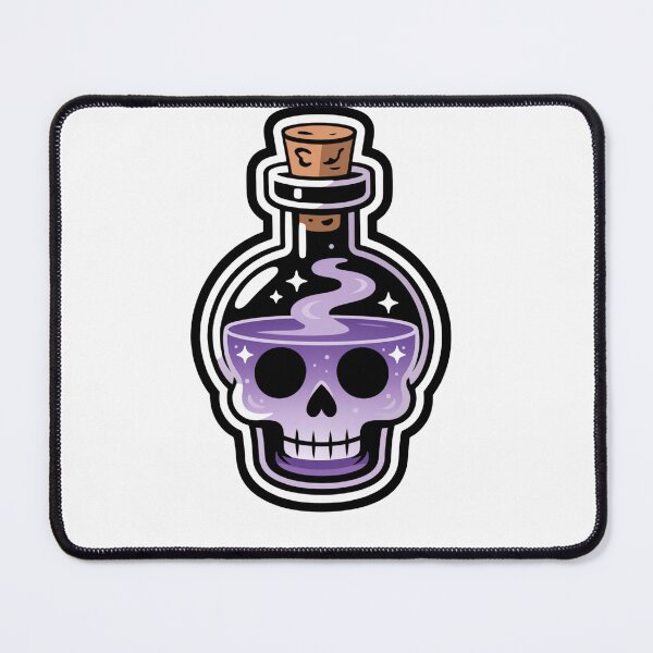 Item preview, Magical Skull Potion Bottle Witchy Cartoon Graphic designed and sold by LegendsOfLife37.