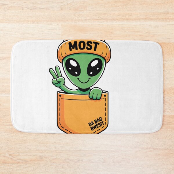 Item preview, Cute Pocket Alien Most Da Bag Bwésit Cartoon Graphic designed and sold by LegendsOfLife37.