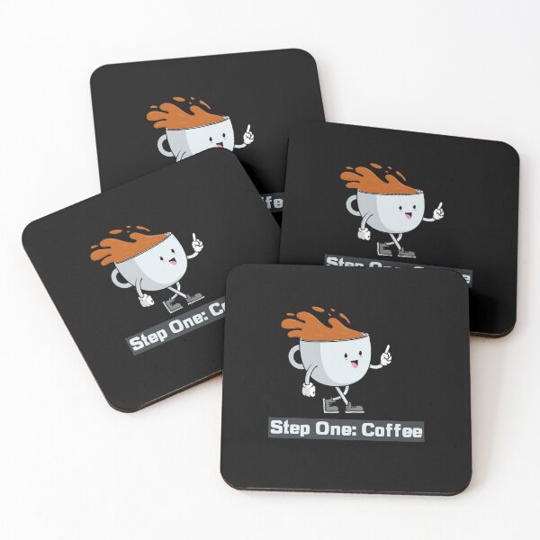 Artikelvorschau, Step One Coffee entworfen und verkauft von Joe Bs Tees.