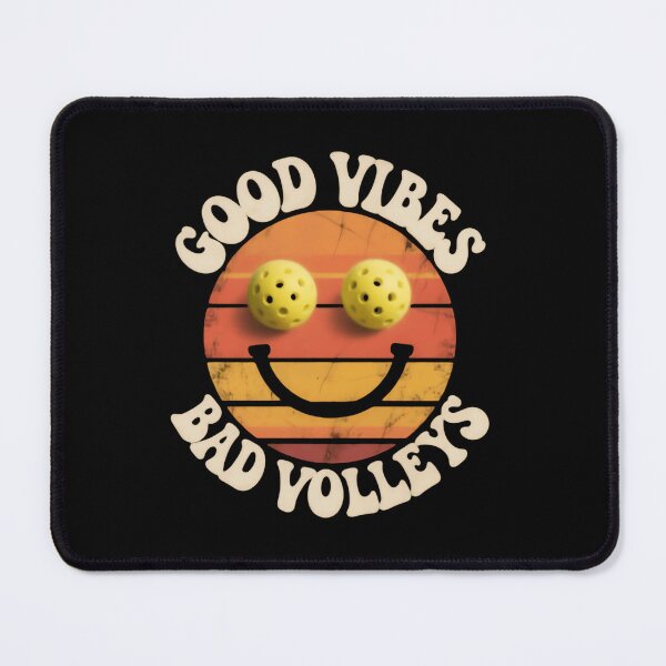 Item preview, Good Vibes Bad Volleys Funny Smiley Padel Balls Vintage Retro Sunset designed and sold by HumansStuck12.