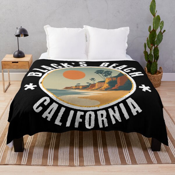 Item preview, Black's Beach - California (with White Lettering) designed and sold by VelvetRoom.