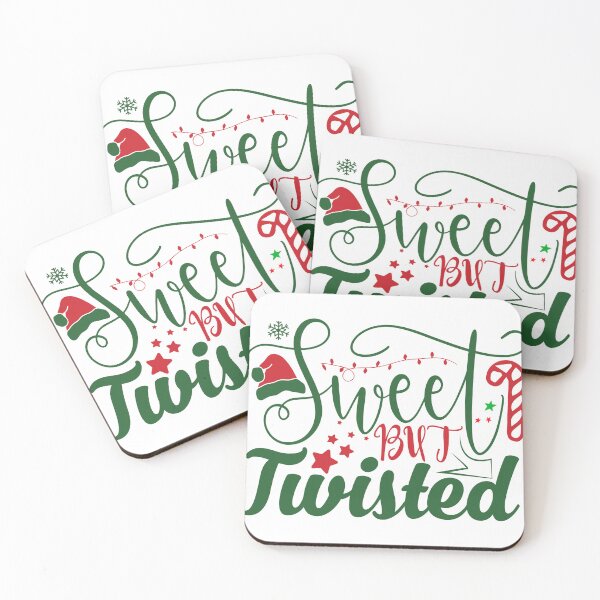 Item preview, Sweet But Twisted Christmas Typography Design | Funny Holiday Quote Art designed and sold by ZYNORAworld.
