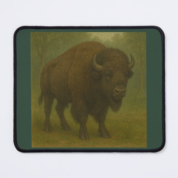 Item preview, Bison Forest Guardian – GeoWild Nature Protector Art designed and sold by GeoWild Designs.