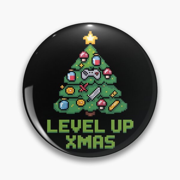 Item preview, Level Up Xmas - Retro Gamer Christmas Tree designed and sold by Ambient Mind Design.