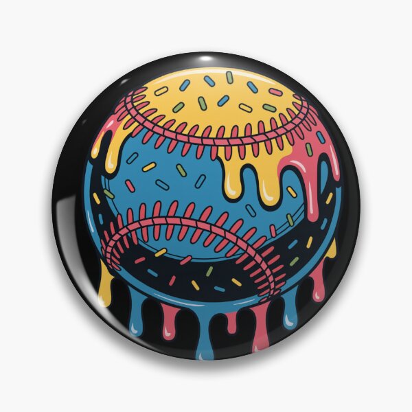 Item preview, Dripping Baseball Melting Icing Sprinkles Pop Art Graphic designed and sold by LegendsOfLife37.
