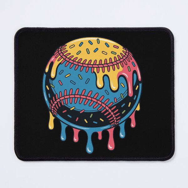 Item preview, Dripping Baseball Melting Icing Sprinkles Pop Art Graphic designed and sold by LegendsOfLife37.