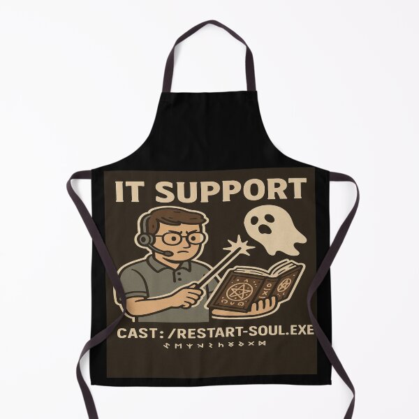 Item preview, IT Support Exorcist Shirt – CAST /restart-soul.exe Command Line Humor designed and sold by POD DYNASTY.