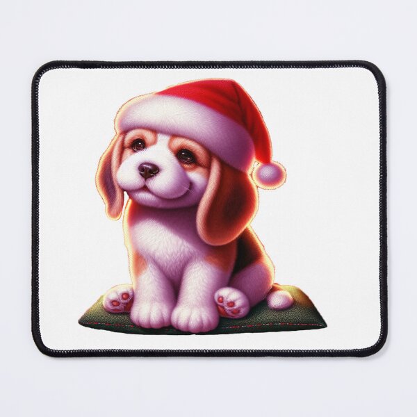 Item preview, Magical Snoopy Christmas Eve - Realistic Fluffy Santa Beagle Sticker 2025 designed and sold by ARTCREATESHOP.