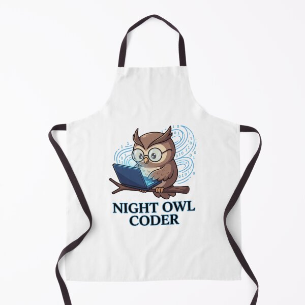 Item preview, Night Owl Coder Funny Cartoon Graphic for Tech Professional designed and sold by chattsuede.