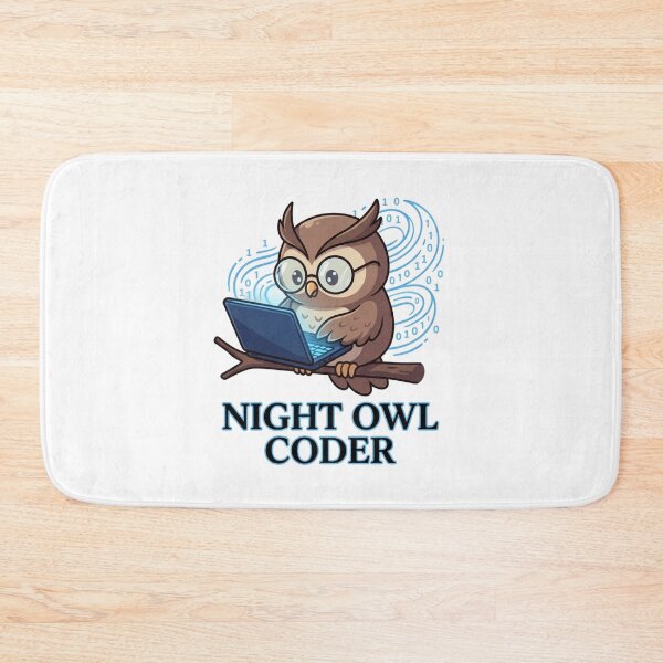 Item preview, Night Owl Coder Funny Cartoon Graphic for Tech Professional designed and sold by chattsuede.