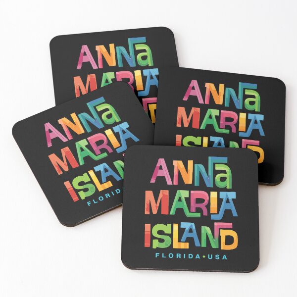 Item preview, Anna Maria Island Florida Retro Tropical Design designed and sold by Futurebeachbum.
