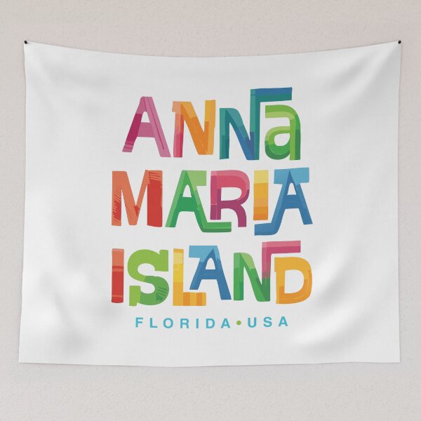 Item preview, Anna Maria Island Florida Retro Tropical Design designed and sold by Futurebeachbum.