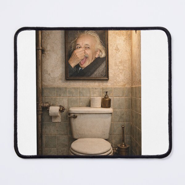 Item preview, ALBERT EINSTEIN TOILET DECOR designed and sold by Mad-by-The-O.