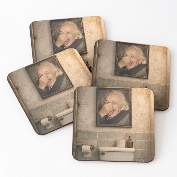 Item preview, ALBERT EINSTEIN TOILET DECOR designed and sold by Mad-by-The-O.
