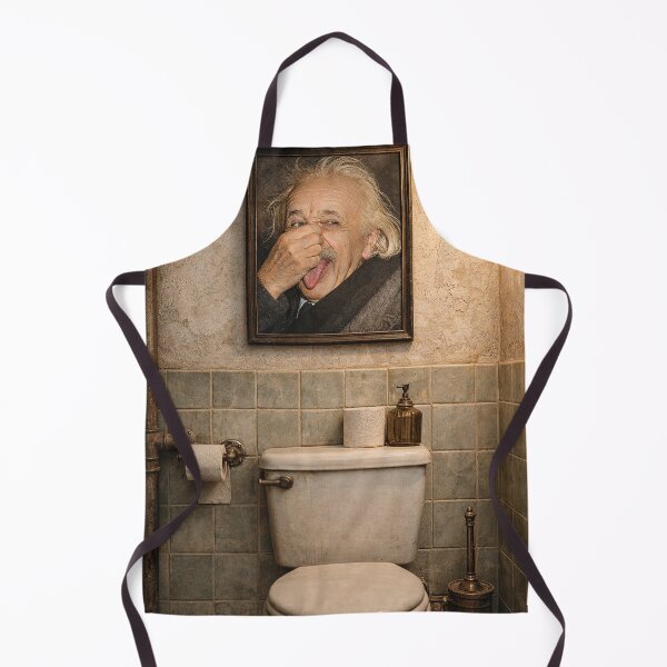 Item preview, ALBERT EINSTEIN TOILET DECOR designed and sold by Mad-by-The-O.