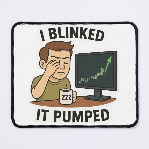 Item preview, I Blinked, It Pumped Trader with Closed Eyes designed and sold by DivinelyAligned8.