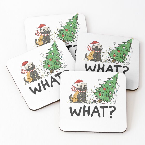 Item preview, Funny Honey Badger  Christmas T-Shirt - "WHAT?" designed and sold by NovaDoodle Art Studio.