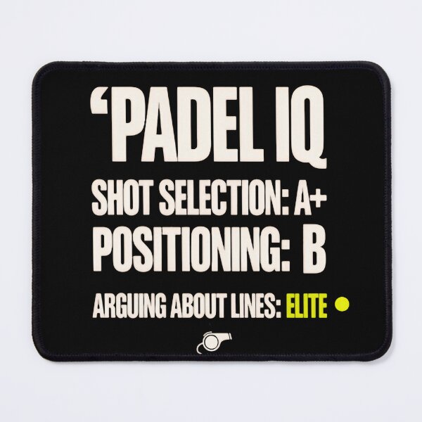 Item preview, Padel IQ Funny Quiz Court Skill Strategy designed and sold by HumansStuck12.