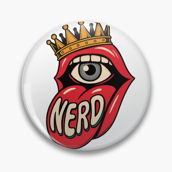 Item preview, NERD Rolling Stones Style Lips Eye Crown Pop Art Graphic designed and sold by LegendsOfLife37.